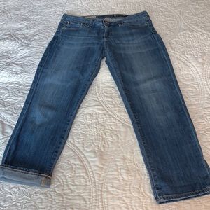 AG Stevie Crop Size 28R 2% Stretch St Leg NWOT